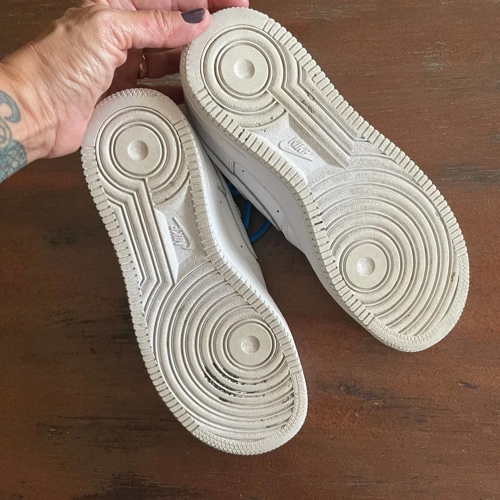 Nike Air Force 1 Low GS Size 5Y Triple White 314192-117
